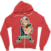 go vegan 5 Zipper Hoodie