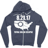 total solar eclipse 2017 Zipper Hoodie