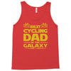 best cycling dad galaxy cycling Tank Top