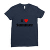 i love summer Ladies Fitted T-Shirt