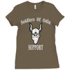 soldiers of odin worldwide support Ladies Fitted T-Shirt