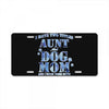 i have two tıtles aunt and dogmom an i rock them both flowers License Plate