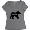 baby bear Women's Triblend Scoop T-shirt