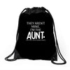 the cool fun and favorite aunt Drawstring Bags