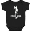finger wag batle royal gaming Baby Bodysuit