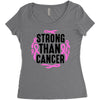 strong than cancer Women's Triblend Scoop T-shirt
