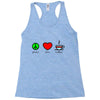 peace love coffee (2) Racerback Tank