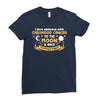 I Love Someone with Childhood Cancer to the Moon and Back to Infinity Ladies Fitted T-Shirt