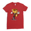 pizza smoking (2) Ladies Fitted T-Shirt