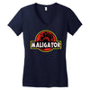 Maligator Women's V-Neck T-Shirt