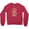 All Men Are Created Equal But Only The Best Are Born In July Youth Sweatshirt