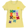 puzzled Ladies Fitted T-Shirt