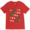 christmas pixel V-Neck Tee