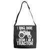 i don`t snore i dream i`m a tractor Adjustable Strap Totes