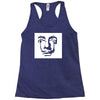 salvador dali face surrealist artist Racerback Tank