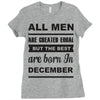 all men are created equal december Ladies Fitted T-Shirt