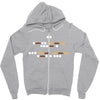 s&rsquo;morse code Zipper Hoodie