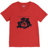 big shark little fish V-Neck Tee