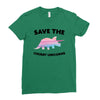 Save The Chubby Unicorns Ladies Fitted T-Shirt