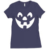 jack o lantern halloween Ladies Fitted T-Shirt