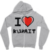 i love kuwait Zipper Hoodie