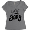 girl gang Women's Triblend Scoop T-shirt