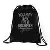 ohn lennon you may say... Drawstring Bags