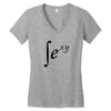 sexy math t shirt s m l xl 2xl 3xl funny awesome sex humor college ner Women's V-Neck T-Shirt