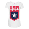land of the free Maternity Scoop Neck T-shirt