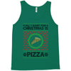 All I Want For Christmas Is Pizza Ugly Christmas For Light Tank Top