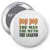 pop pop the man the myth the legend Pin-back button