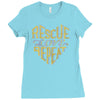rescue. love. repeat. Ladies Fitted T-Shirt