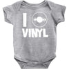 i love vinyl Baby Onesie