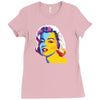 pop art marilyn monroe Ladies Fitted T-Shirt