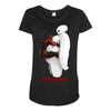 funny art Maternity Scoop Neck T-shirt