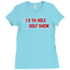 my best round is the 19th hole funny golf drinking Ladies Fitted T-Shirt