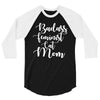 badass feminist cat mom 3/4 Sleeve Shirt