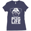 pug life Ladies Fitted T-Shirt
