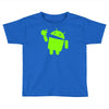 android eats apple Toddler T-shirt