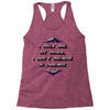 i only see my goals Racerback Tank