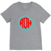 chevron circle V-Neck Tee