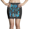 blue vectorfunk Mini Skirts