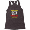 i'm here because you broke something Racerback Tank