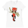 red panda Ladies Fitted T-Shirt