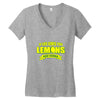if life gives you lemons, add vodka t shirt Women's V-Neck T-Shirt