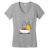 grilled cheese bath Women's V-Neck T-Shirt