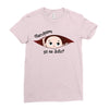 July Peeking Out Baby Boy in Spanish Ladies Fitted T-Shirt