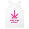 Support Breast Cancer Awareness With A Pink Cannabis Leaf Tank Top