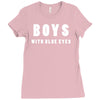 boys with blue eyes Ladies Fitted T-Shirt