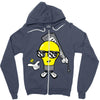 light blub guy Zipper Hoodie